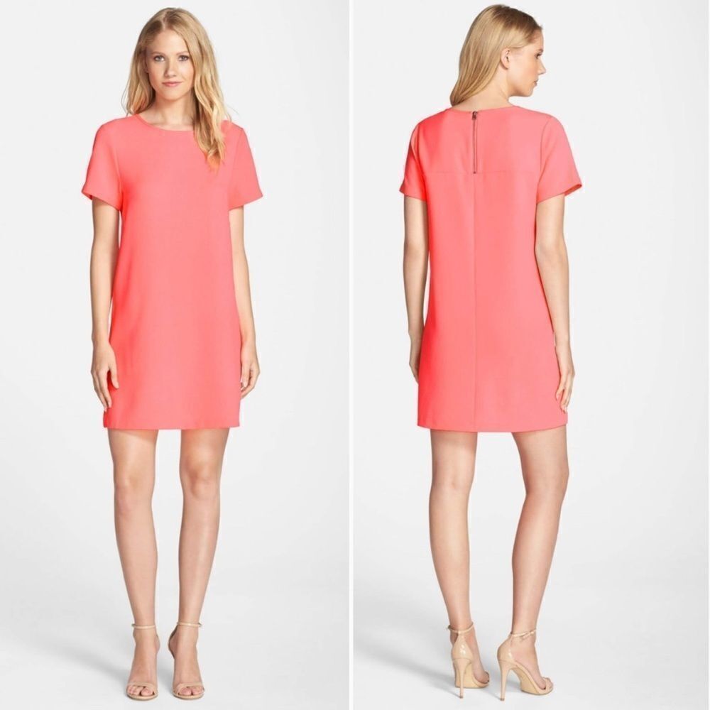 Felicity & Coco Devery Crepe Shift Dress Sz Small